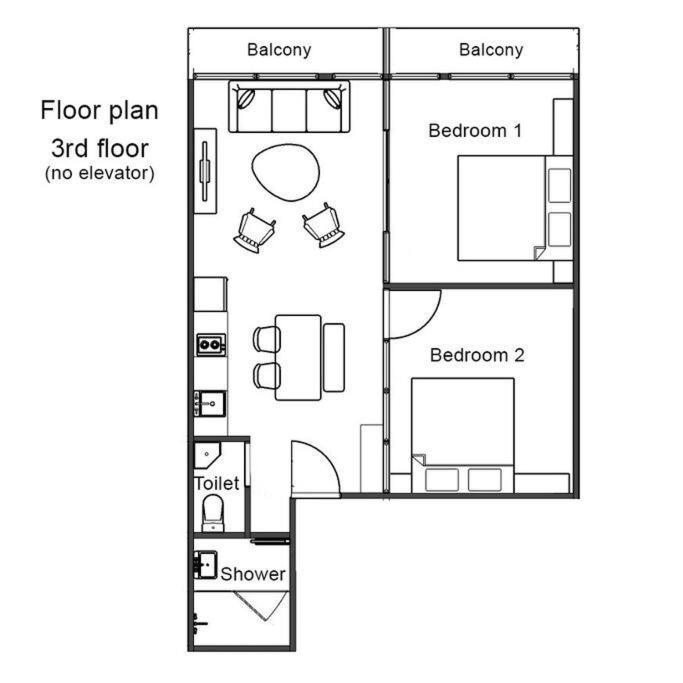 Velin Khaosan - 3rd Floor With 2bedrooms *